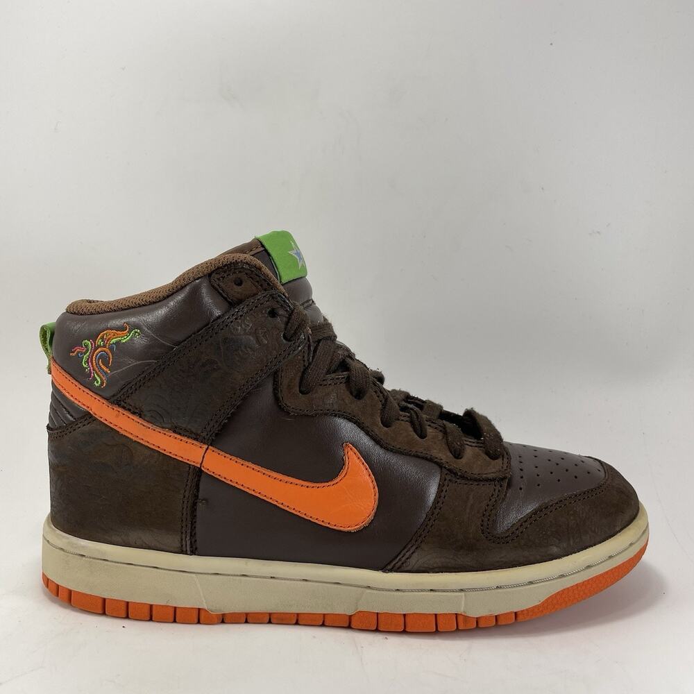 Nike Dunk High Premium 313435-281 Womens Size 8 “Halloween” Brown Lace Up